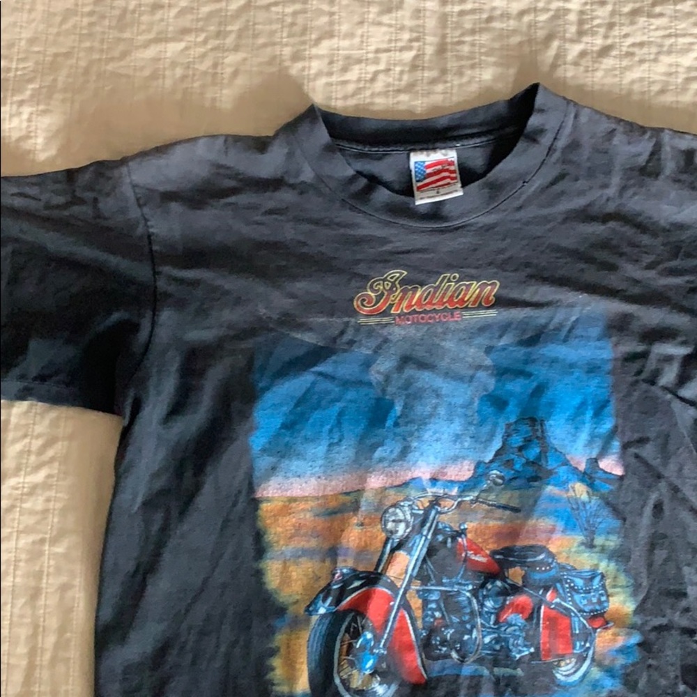 Vintage Indian moto tee large.